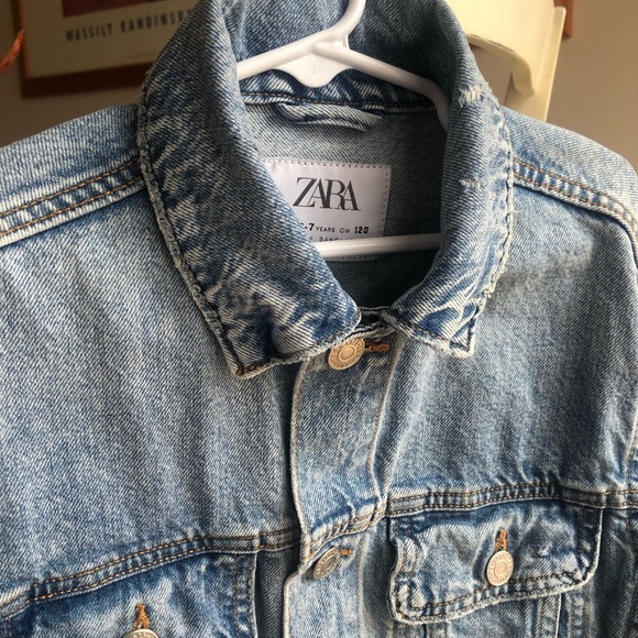 Zara Other - New: Zara All Cotton Denim Truckers Jacket. Size 6 / 7